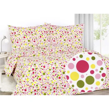 Povlečení Bavlněné ložní povlečení, jednolůžko, puntíky