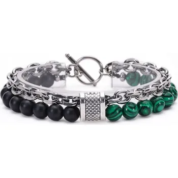 Náramek Náramek MA - 34427 - Černá/Zelená KP-34427