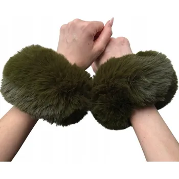 Dámské spodní prádlo Kožešinové manžety - Khaki KP-38187