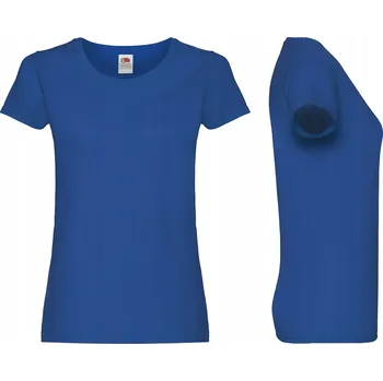 Dámské originální Tričko Fruit of the Loom modré, velikost XXL
