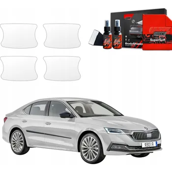 Tuning 4v1 Ochranná Fólie PPF pod kliky dveří pro Škoda Octavia 4 Hatchback (2019-2024)