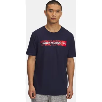 PÁNSKÉ TRIČKO tričko UNDER ARMOUR s maskáčovými pruhy na hrudi vel. XXL