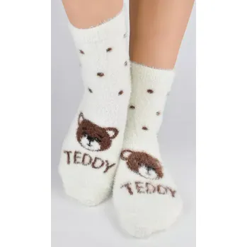 Dámské punčochy Dívčí ponožky Medvídek SP009 - 31-34 / ecri