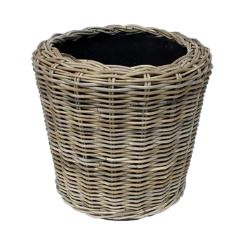 Květináč Ratan šedohnědý (39x36cm)