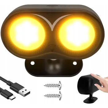 Lampička MAGNETICKÁ LED LAMPA NA ZEĎ OTOČNÁ O 360° DO LOŽNICE A OBÝVACÍHO POKOJE ČERNÁ