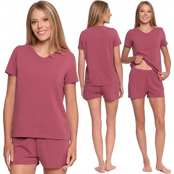 Dámské noční prádlo Dámské pyžamo s krátkým rukávem a bavlněnými šortkami MORAJ S