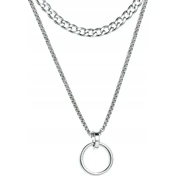 Náhrdelník Dámský náhrdelník stříbrné a modré barvy