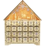 Lamer Dřevěný adventní kalendář s LED…