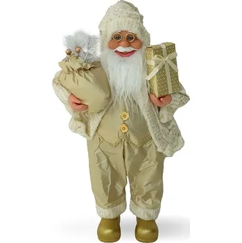 Vánoční dekorace All4Customer Santa Claus gold 45 cm