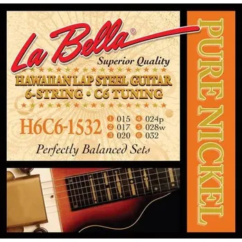 Struna pro kytaru a smyčcový nástroj LaBella Lap Steel Guitar L-H6C61532, Struny na kytaru