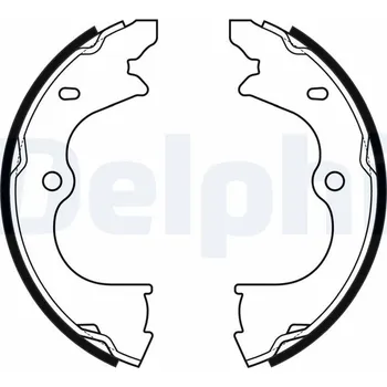 Brzdová čelist Sada brzdových čelistí, parkovací brzda DELPHI LS2173