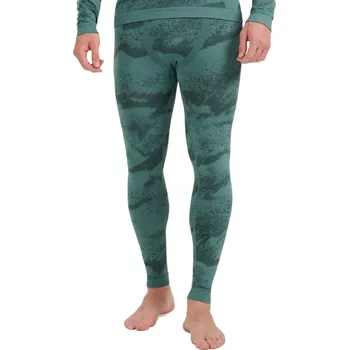 Dámské legíny Pánské termo kalhoty 4F-SEAMLESS UNDERWEAR M228-WAW25USEAM228-44A-OLIVE ALLOVER Zelená XXL/3XL