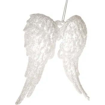 Vánoční dekorace Vánoční závěs Křídla bílá
