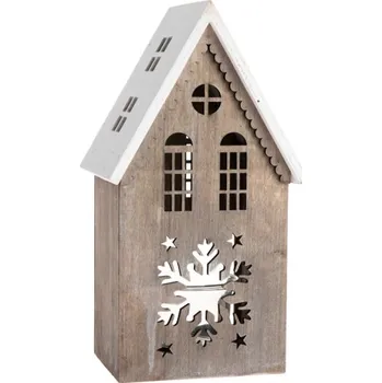 Svícen Vánoční svícen Domeček 23cm