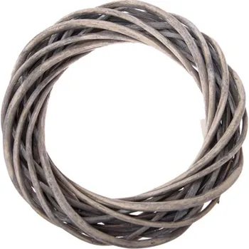 Proutěný věnec 20cm hnědý