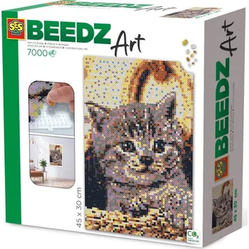 Desková hra Kreativní sada Beedz Art - Kočička 7000