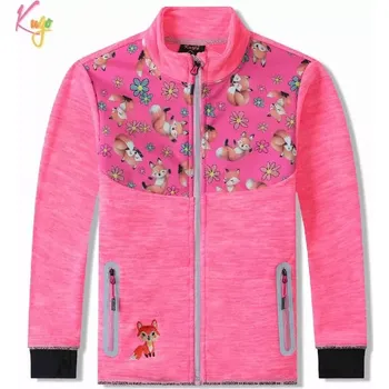 Dívčí mikina Dívčí flísová mikina Kugo BM5611 růžová