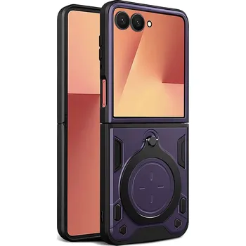 Pouzdro na mobilní telefon Kryt Samsung Galaxy Z Flip 7, Techsuit CamGuard Pro - fialový