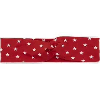 Čelenka Překřížená čelenka červená s hvězdičkami - dospělá červená