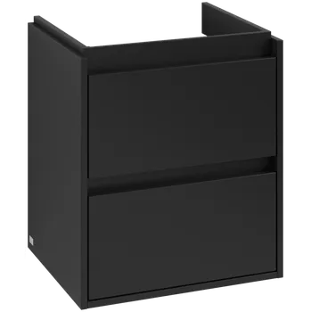 Koupelnový nábytek Villeroy & Boch Skyla - Skříňka pod umyvadlo 522x424 mm, 2 zásuvky, Volcano Black C79300VL