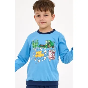 Chlapecké pyžamo CHLAPECKÉ DĚTSKÉ PYŽAMO DR 593/175 POPCORN modrá 116
