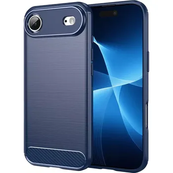 Pouzdro na mobilní telefon Kryt iPhone 17 Air, Armored Carbon modrý