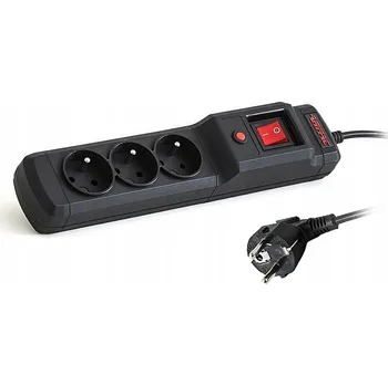Napájecí kabel Zásuvková lišta Armac M3/30/CZ 3 zásuvky 3 m černá