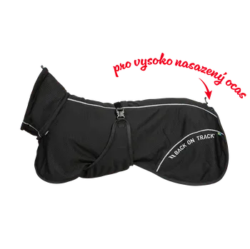 Obleček pro psa Back on Track BAY Mesh Dog Coat High set Tail Barva: Černá, Velikost: 45 Regenerační obleček pro psy