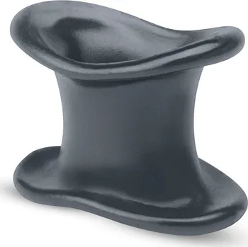 Boners Liquid Silicone Ball Stretcher, šedý elastický silikonový natahovač varlat