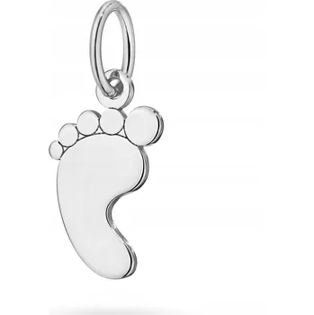 Přívěsek STŘÍBRNÝ PŘÍVĚSEK Přívěsek ryzost 925 Noha Dárek pro maminku + Gravírování
