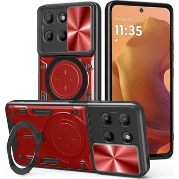 Pouzdro na mobilní telefon Kryt Motorola Moto G15 / G15 Power Techsuit CamGuard Pro - červený