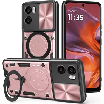 Pouzdro na mobilní telefon Kryt Motorola Moto G05 /E15 Techsuit CamGuard Pro - rose gold