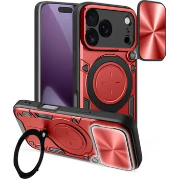 Pouzdro na mobilní telefon Kryt iPhone 17 Pro, Techsuit CamGuard Pro - červený