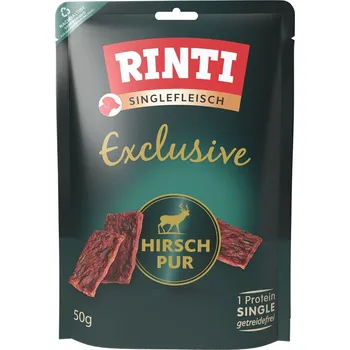 Pamlsek pro psa Rinti Singlefleisch Exclusive, Čisté jelení maso 12 x 50 g