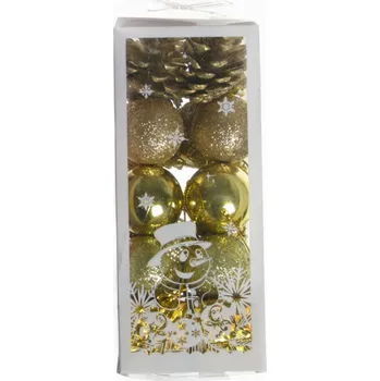 Vánoce Vánoční ozdoby 10ks mix barev