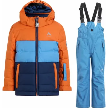 Dětská móda McKINLEY Tiago T + Tyler II lyžařská souprava - 0 - oranžová | modrá - 116