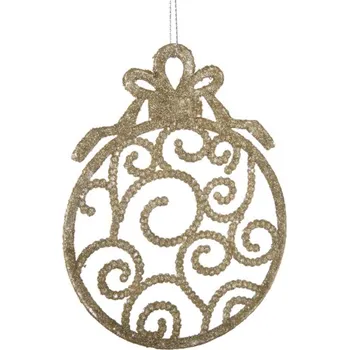 Vánoční ozdoba Vánoční závěs Ozdoba zlatá