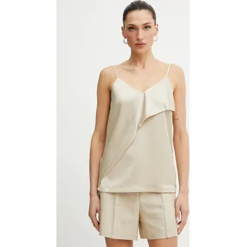 Dámská halenka Halenka Silvian Heach HAILENI béžová barva, hladká, GPP25335TO 80X, vel. 38