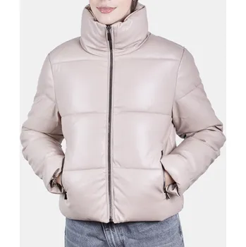 Dámský kabát Baťa dámský péřový kabát růžové, vel. L