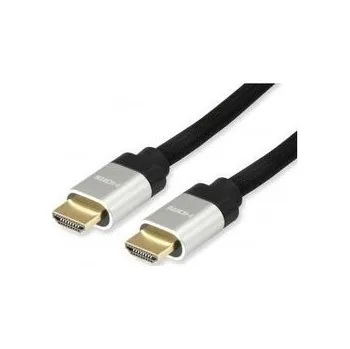 Video kabel Kabel HDMI 2.1, extrémně vysokorychlostní, pozlacený, 2 m, EQUIP 119381