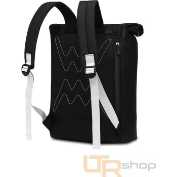 VEERLE BLACK i WINE prostorný roll-top batoh P13882 Vuch 18L Wine