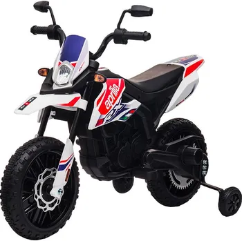 Dětské vozidlo Dětská elektrická motorka APRILIA RX-125 bílá