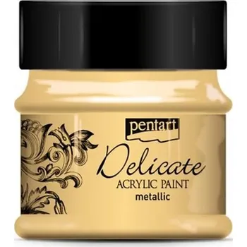 Pentart Delicate Acrylic Paint 50 ml, zlatá