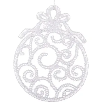 Vánoční ozdoba Vánoční závěs Ozdoba bílá