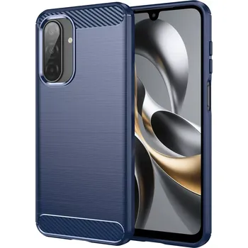 Pouzdro na mobilní telefon Kryt Samsung Galaxy A17 4G/5G, Armored Carbon modrý