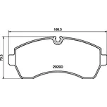 Sada brzdových destiček, kotoučová brzda HELLA PAGID 8DB 355 043-911