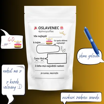 Johnny Coffee Narozeninová káva Velikost balení: 250g