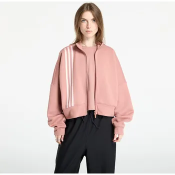 Pánská mikina Mikina adidas Off Placed 3-Stripes Zip Up Warm Clay XL