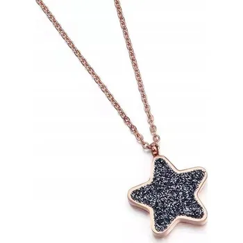 Náhrdelník ZLATÝ ŘETÍZEK ZIRKONY KAMENÍNKY, CHIRURGICKÁ OCEL