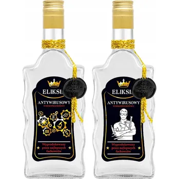 Láhev Láhev s vlnitým dekorem 500ML ELIXÍR ANTIVIRUS